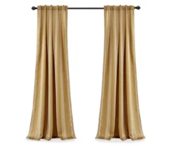 Julia Stripe Room-Darkening Back Tab Curtain Panel Pair, (84") 31 Julia Stripe Room-Darkening Back Tab Curtain Panel Pair, (84") -Cuisinart Store 810468380 7