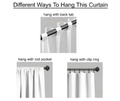 Karmen Medallion Navy Room-Darkening Back Tab Curtain Panel Pair, (84") 7 Karmen Medallion Navy Room-Darkening Back Tab Curtain Panel Pair, (84") -Cuisinart Store 810468382 3