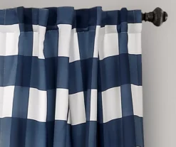 Kelly Checker Room-Darkening Back Tab Curtain Panel Pair, (84") 22 Kelly Checker Room-Darkening Back Tab Curtain Panel Pair, (84") -Cuisinart Store 810468383 1