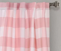 Kelly Checker Room-Darkening Back Tab Curtain Panel Pair, (84") 16 Kelly Checker Room-Darkening Back Tab Curtain Panel Pair, (84") -Cuisinart Store 810468384 1