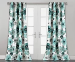 Leah Floral Room-Darkening Grommet Curtain Panel Pair 22 Leah Floral Room-Darkening Grommet Curtain Panel Pair -Cuisinart Store 810468387