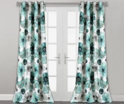 Leah Floral Room-Darkening Grommet Curtain Panel Pair 27 Leah Floral Room-Darkening Grommet Curtain Panel Pair -Cuisinart Store 810468391