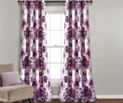 Leah Floral Room-Darkening Grommet Curtain Panel Pair 26 Leah Floral Room-Darkening Grommet Curtain Panel Pair -Cuisinart Store 810468395