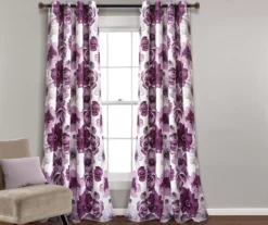 Leah Floral Room-Darkening Grommet Curtain Panel Pair 31 Leah Floral Room-Darkening Grommet Curtain Panel Pair -Cuisinart Store 810468396