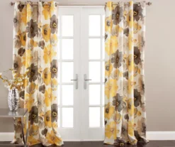 Leah Floral Room-Darkening Grommet Curtain Panel Pair 37 Leah Floral Room-Darkening Grommet Curtain Panel Pair -Cuisinart Store 810468400