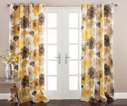 Leah Floral Room-Darkening Grommet Curtain Panel Pair 24 Leah Floral Room-Darkening Grommet Curtain Panel Pair -Cuisinart Store 810468403