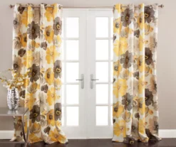Leah Floral Room-Darkening Grommet Curtain Panel Pair 29 Leah Floral Room-Darkening Grommet Curtain Panel Pair -Cuisinart Store 810468405