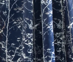 Forest Navy Room-Darkening Rod Pocket Curtain Panel Pair, (95") 9 Forest Navy Room-Darkening Rod Pocket Curtain Panel Pair, (95") -Cuisinart Store 810468406 2