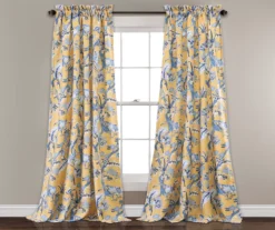 Dolores Floral Room-Darkening Rod Pocket Curtain Panel Pair -Cuisinart Store 810468409