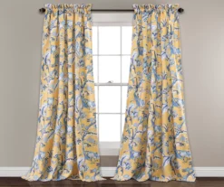 Dolores Floral Room-Darkening Rod Pocket Curtain Panel Pair -Cuisinart Store 810468410 4