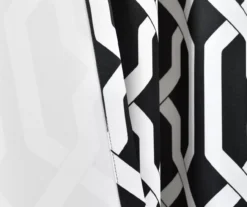 Edward Trellis Black Room-Darkening Grommet Curtain Panel Pair, (84") -Cuisinart Store 810468411 4