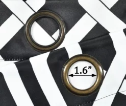 Edward Trellis Black Room-Darkening Grommet Curtain Panel Pair, (84") -Cuisinart Store 810468411 5