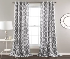 Edward Trellis Room-Darkening Grommet Curtain Panel Pair 28 Edward Trellis Room-Darkening Grommet Curtain Panel Pair -Cuisinart Store 810468413