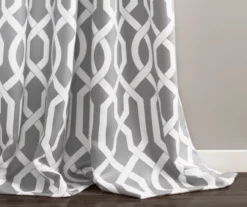Edward Trellis Gray Room-Darkening Grommet Curtain Panel Pair, (84") 10 Edward Trellis Gray Room-Darkening Grommet Curtain Panel Pair, (84") -Cuisinart Store 810468415 2 1