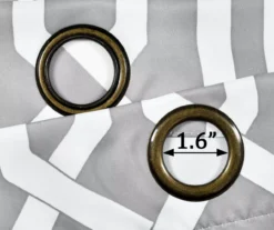 Edward Trellis Gray Room-Darkening Grommet Curtain Panel Pair, (84") 13 Edward Trellis Gray Room-Darkening Grommet Curtain Panel Pair, (84") -Cuisinart Store 810468415 5