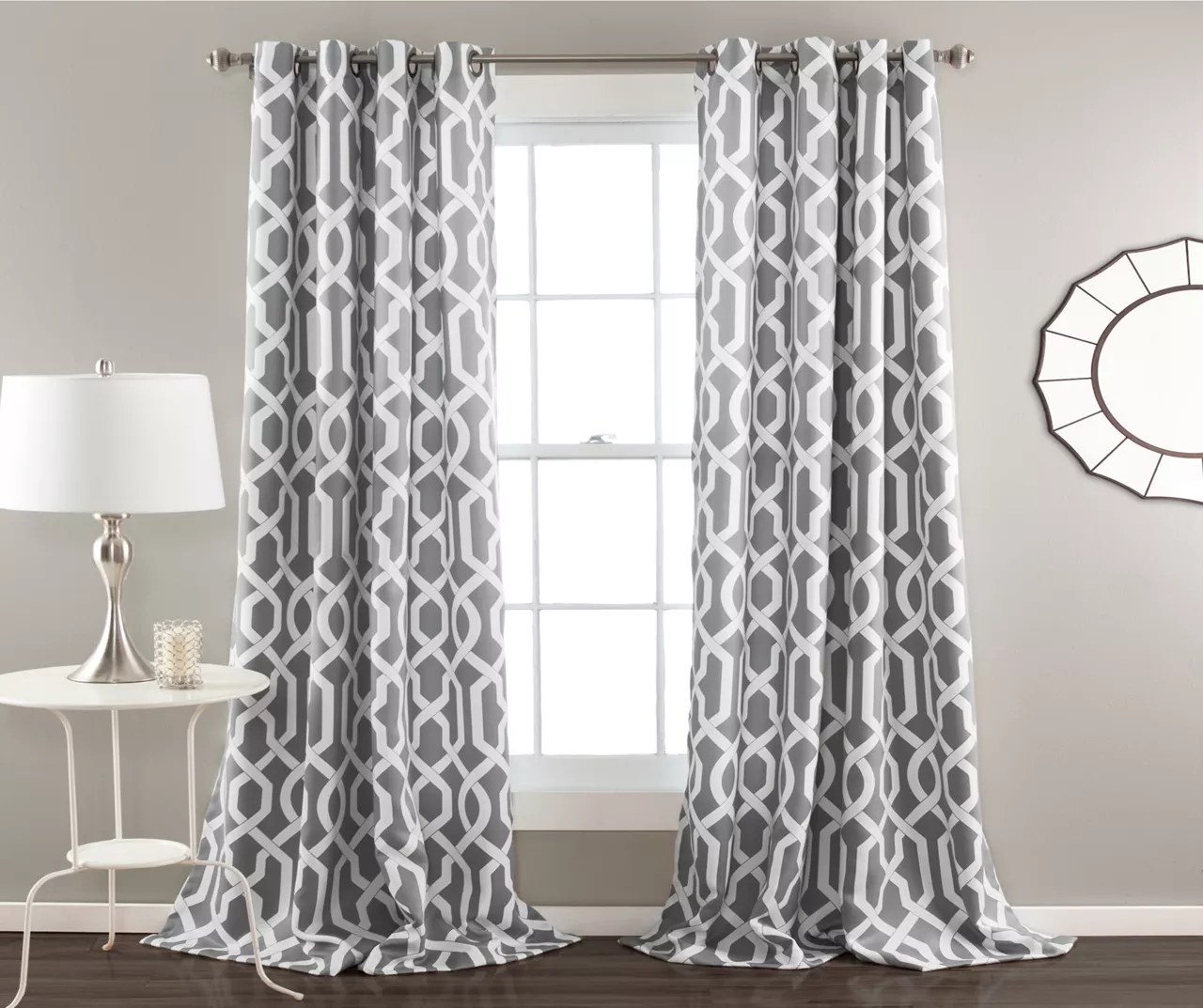 Edward Trellis Room-Darkening Grommet Curtain Panel Pair 3 Edward Trellis Room-Darkening Grommet Curtain Panel Pair - Image 3