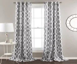 Edward Trellis Room-Darkening Grommet Curtain Panel Pair 26 Edward Trellis Room-Darkening Grommet Curtain Panel Pair -Cuisinart Store 810468416