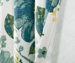 Floral Paisley Blue & Green Room-Darkening Grommet Curtain Panel Pair, (95") 9 Floral Paisley Blue & Green Room-Darkening Grommet Curtain Panel Pair, (95") -Cuisinart Store 810468422 3 1