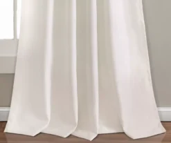 Estate Garden Red & White Room-Darkening Rod Pocket Curtain Panel Pair, (95") -Cuisinart Store 810468436 3 1