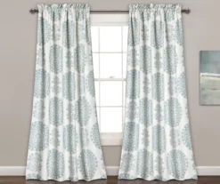 Evelyn Medallion Room-Darkening Rod Pocket Curtain Panel Pair -Cuisinart Store 810468439