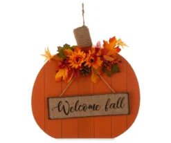 "Welcome Fall" Pumpkin Hanging Wall Decor