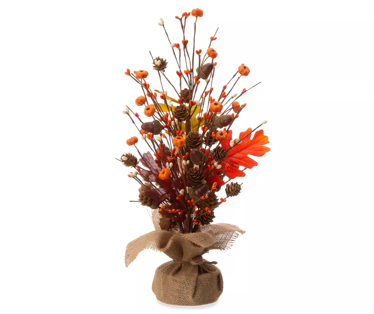 Pumpkin & Pinecone Stack Centerpiece 1 Pumpkin & Pinecone Stack Centerpiece