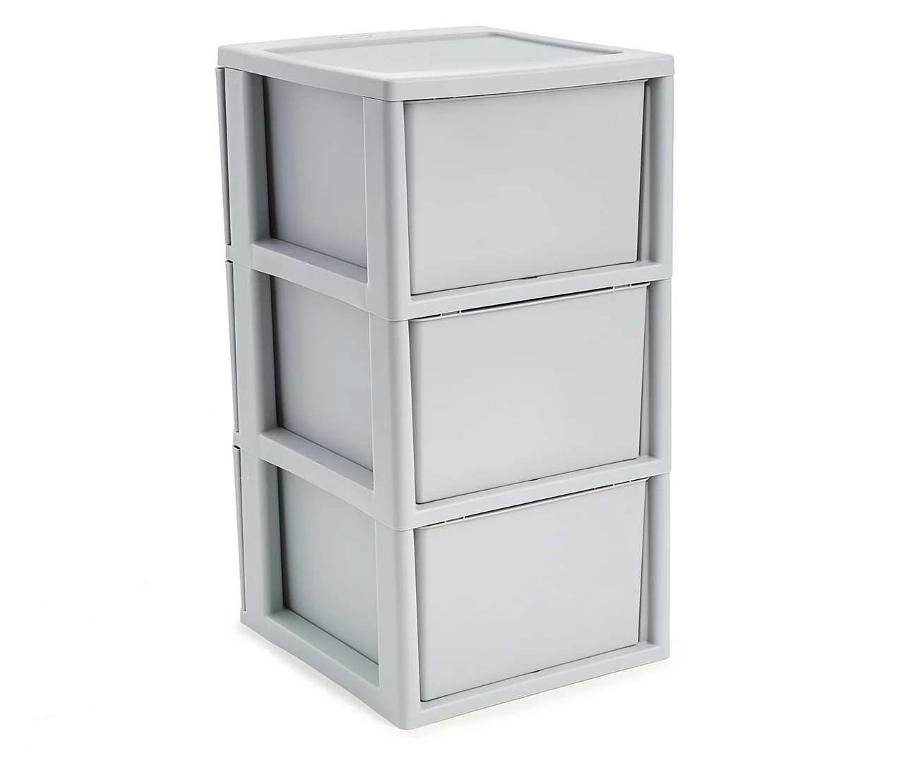 Gray Weave 3-Drawer Storage Cart 3 Gray Weave 3-Drawer Storage Cart - Image 3