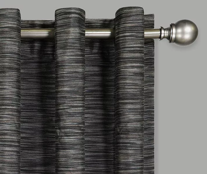 Warren Charcoal Blackout Grommet Curtain Panel, (108") 2 Warren Charcoal Blackout Grommet Curtain Panel, (108") - Image 2