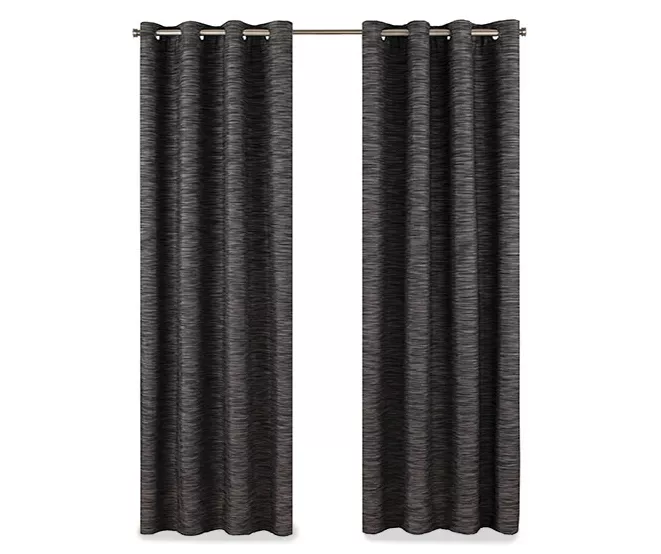 Warren Charcoal Blackout Grommet Curtain Panel, (108") 4 Warren Charcoal Blackout Grommet Curtain Panel, (108") - Image 4