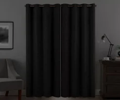 Warren Charcoal Blackout Grommet Curtain Panel, (108") 14 Warren Charcoal Blackout Grommet Curtain Panel, (108") -Cuisinart Store 810474055 6