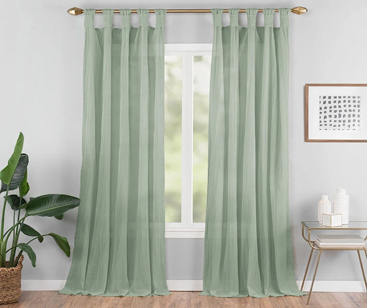 Vue Priya Semi-Sheer Tab Top Curtain Panel 7 Vue Priya Semi-Sheer Tab Top Curtain Panel - Image 7