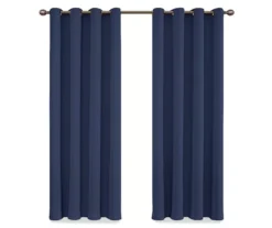 Round & Round Navy Blackout Grommet Curtain Panel, (108") 12 Round & Round Navy Blackout Grommet Curtain Panel, (108") -Cuisinart Store 810474093 4