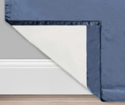 Harper Navy Velvet Blackout Rod Pocket Curtain Panel, (95") -Cuisinart Store 810474869 3