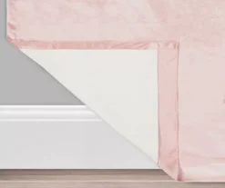 Harper Blush Velvet Blackout Rod Pocket Curtain Panel, (95") -Cuisinart Store 810474942 3