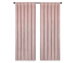 Harper Blush Velvet Blackout Rod Pocket Curtain Panel, (95") -Cuisinart Store 810474942 4