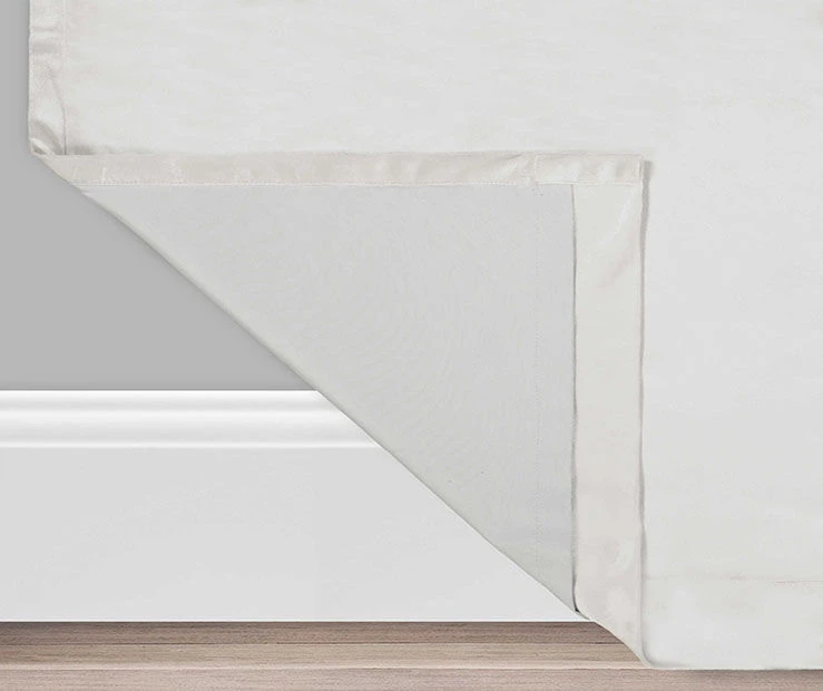 Harper Snow Velvet Blackout Rod Pocket Curtain Panel, (95") 3 Harper Snow Velvet Blackout Rod Pocket Curtain Panel, (95") - Image 3