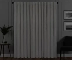 Harper Snow Velvet Blackout Rod Pocket Curtain Panel, (95") 14 Harper Snow Velvet Blackout Rod Pocket Curtain Panel, (95") -Cuisinart Store 810474943 6