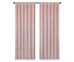 Harper Blush Velvet Blackout Rod Pocket Curtain Panel, (108") 12 Harper Blush Velvet Blackout Rod Pocket Curtain Panel, (108") -Cuisinart Store 810474949 4