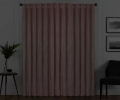 Harper Blush Velvet Blackout Rod Pocket Curtain Panel, (108") 14 Harper Blush Velvet Blackout Rod Pocket Curtain Panel, (108") -Cuisinart Store 810474949 6