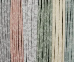 Nora Botanical Gray Blackout Rod Pocket Curtain Panel, (84") 15 Nora Botanical Gray Blackout Rod Pocket Curtain Panel, (84") -Cuisinart Store 810474958 7