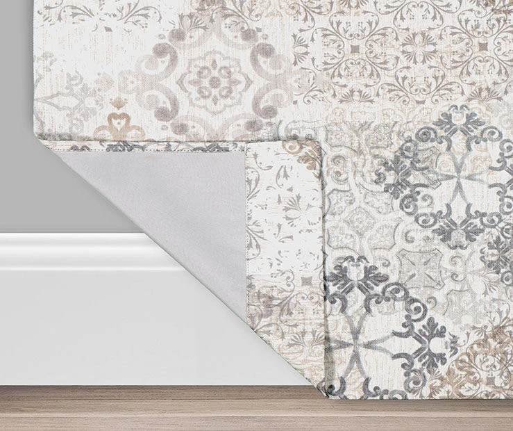 Martina Medallion Taupe Blackout Grommet Curtain Panel, (63") 3 Martina Medallion Taupe Blackout Grommet Curtain Panel, (63") - Image 3