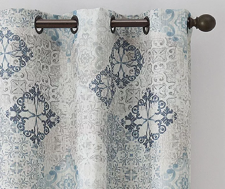 Eclipse Martina Medallion Blackout Grommet Curtain Panel 12 Eclipse Martina Medallion Blackout Grommet Curtain Panel - Image 12