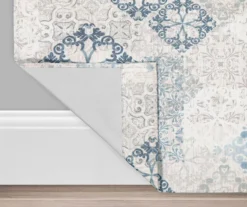 Martina Medallion Blue Blackout Grommet Curtain Panel, (63") 11 Martina Medallion Blue Blackout Grommet Curtain Panel, (63") -Cuisinart Store 810474967 3 1