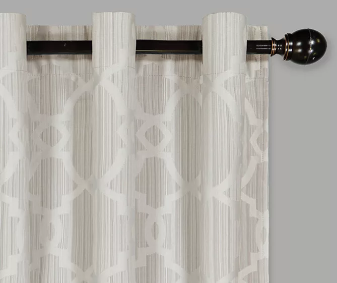 Hazel Geo Mushroom Blackout Grommet Curtain Panel, (95") 2 Hazel Geo Mushroom Blackout Grommet Curtain Panel, (95") - Image 2