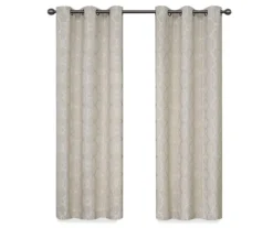 Hazel Geo Mushroom Blackout Grommet Curtain Panel, (95") 12 Hazel Geo Mushroom Blackout Grommet Curtain Panel, (95") -Cuisinart Store 810474994 4