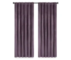 Harper Plum Velvet Blackout Rod Pocket Curtain Panel, (84") 12 Harper Plum Velvet Blackout Rod Pocket Curtain Panel, (84") -Cuisinart Store 810475012 4