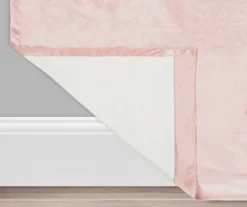 Harper Blush Velvet Blackout Rod Pocket Curtain Panel, (84") -Cuisinart Store 810475014 3