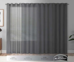Harper Blush Velvet Blackout Rod Pocket Curtain Panel, (84") -Cuisinart Store 810475014 8