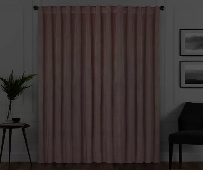 Harper Blush Velvet Blackout Rod Pocket Curtain Panel, (63") 6 Harper Blush Velvet Blackout Rod Pocket Curtain Panel, (63") - Image 6