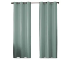 Martina Blue Blackout Grommet Curtain Panel, (108") 12 Martina Blue Blackout Grommet Curtain Panel, (108") -Cuisinart Store 810475024 4